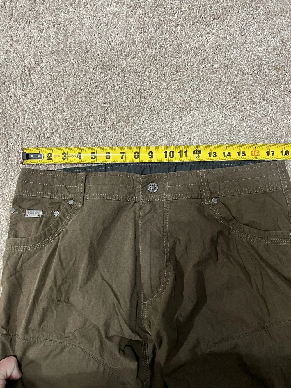 Kuhl Pants Men 36x32 Brown Outdoor Utility Hiking Workwear Cargo Pants